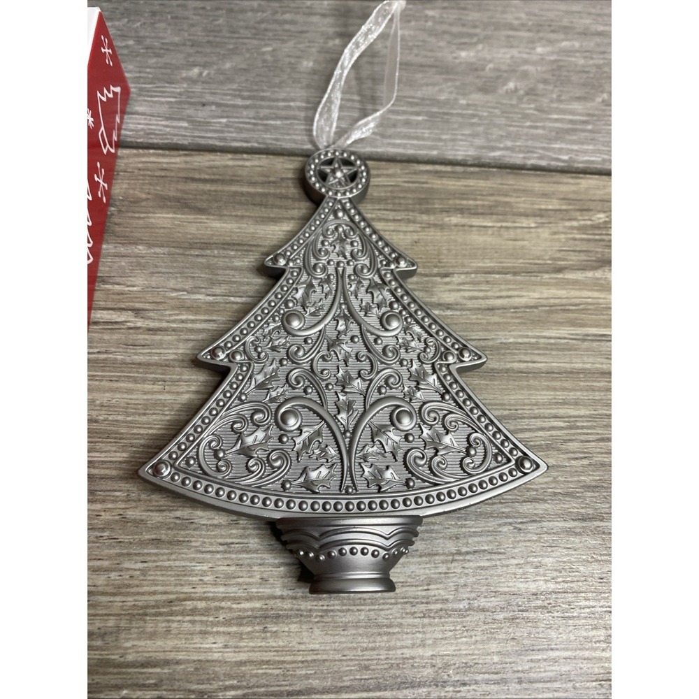 Hallmark Keepsake Christmas Ornament 2014 A PERFECT TREE Silver Metal - Picture 2 of 14
